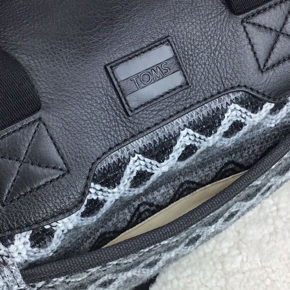 TOMS Seeker Weekender Bag in Black Multi Sweater Felt - Picture 9 of 15